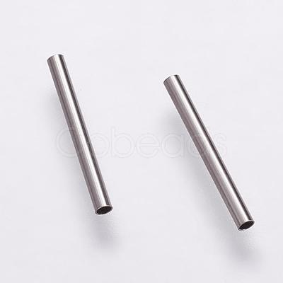 Tarnish Resistant 304 Stainless Steel Tube Beads STAS-P161-01-15mm-1