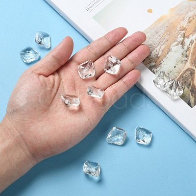 Transparent Acrylic Beads PL6362Y-1