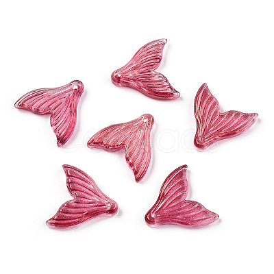 Transparent Spray Painted Glass Pendants X-GLAA-S190-009A-06-1