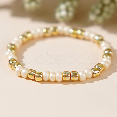 Glass Seed Beads Finger Rings for Women WO0260-1-1