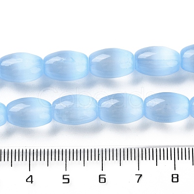 Macaron Color Natural Selenite Beads Strands G-B102-A01-07-1