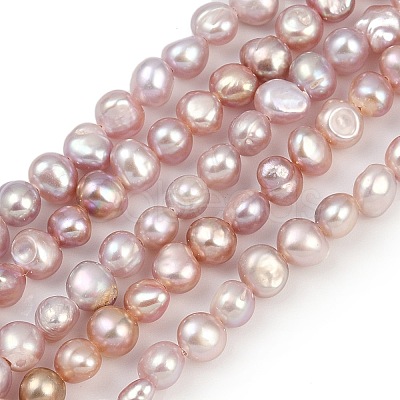 Natural Cultured Freshwater Pearl Beads Strands PEAR-P064-19E-04B-1