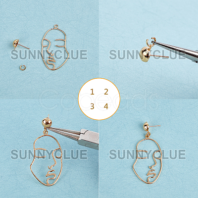 DIY Human Body Theme Earring Making Kits DIY-SC0011-78G-1