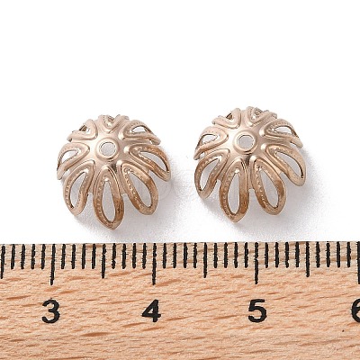 Ion Plating(IP) 304 Stainless Steel Bead Caps STAS-Z062-02RG-1