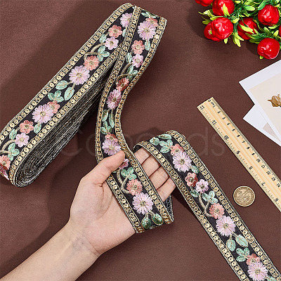 Ethnic Polyester Ribbon OCOR-WH0109-038B-1