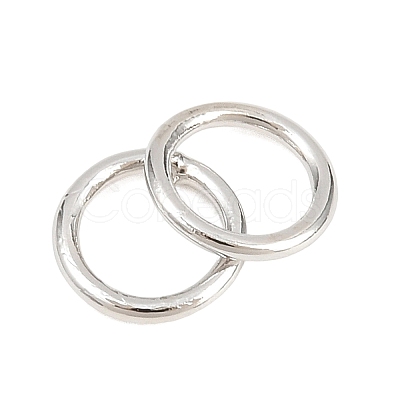 Brass Closed Jump Rings KK-D257-01P-02-1