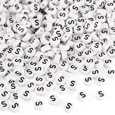 500Pcs Acrylic Beads SACR-TA0001-55S-1