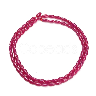 Lab Grown Red Corundum Beads Strands GG-CBAC488-02A-1