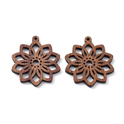 Walnut Wood Laser Cut Pendants WOOD-Q051-05A-1