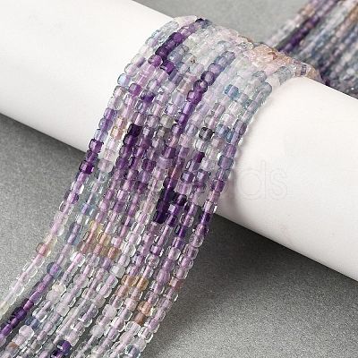 Natural Fluorite Beads Strands G-G259-B01-2x2mm-1