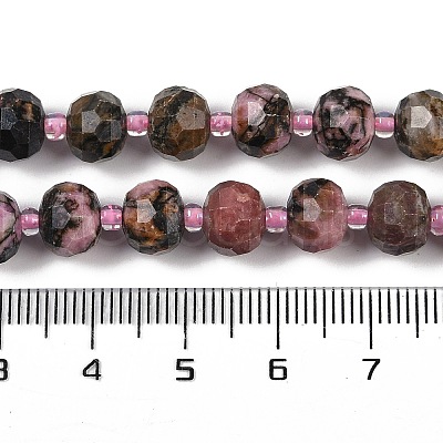 Natural Rhodonite Beads Strands G-H057-A12-01-1