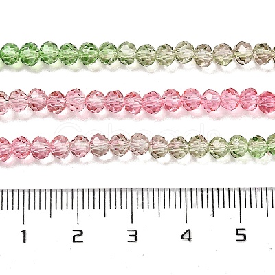 Transparent Painted Glass Beads Strands X1-DGLA-A034-T3mm-A18-1