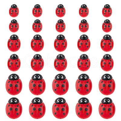 100Pcs 3 Styles Opaque Resin Cabochons CRES-FH0001-19-1