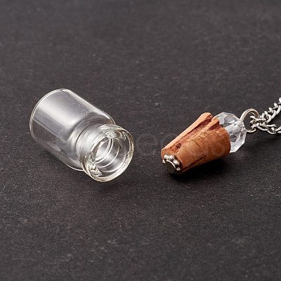 Empty Perfume Bottle Pendants GLAA-H017-01B-1