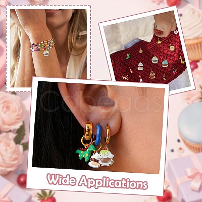 16Pcs 4 Styles Zinc Alloy Pendants FIND-CJ0005-31-1