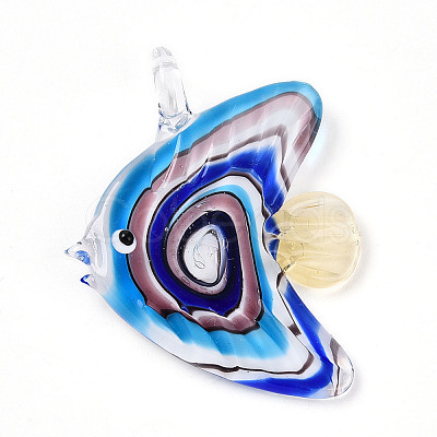 Handmade Lampwork Big Pendants LAMP-T023-06-1