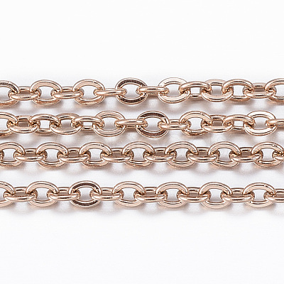 3.28 Feet Ion Plating(IP) 304 Stainless Steel Cable Chains X-CHS-H009-26RG-1