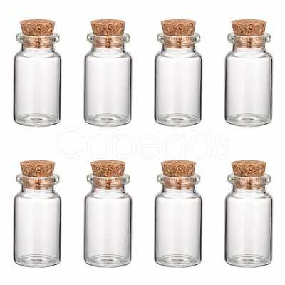 Glass Jar Glass Bottles AJEW-H004-7-1-1