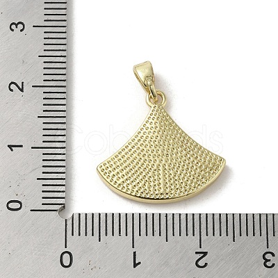 Brass Pave Shell Pendants KK-I708-14F-G-1