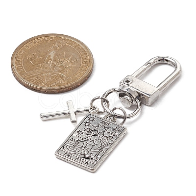 Alloy Tarot Pendants Decorations HJEW-JM01072-1