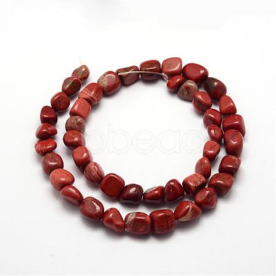 Natural Brecciated Jasper Beads Strands G-F464-01-1