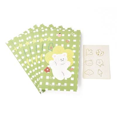 Rectangle with Bear Pattern Paper Candy Bags CARB-G007-03D-1