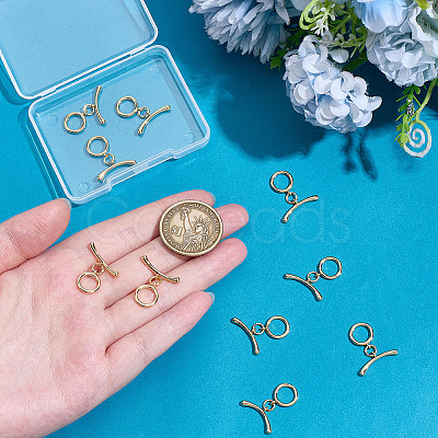 10Bags Brass Toggle Clasps KK-ME0002-40-1