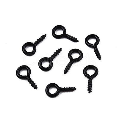 Spray Painted Iron Screw Eye Pin Peg Bails IFIN-N010-002B-1