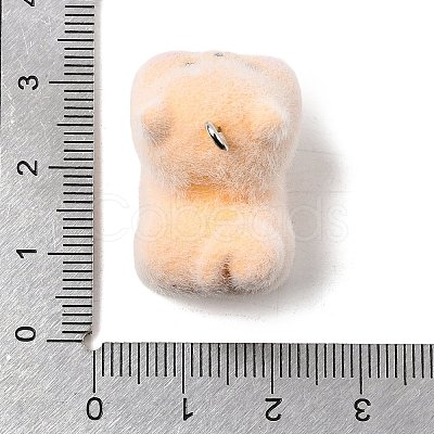 Flocking Opaque Resin Pendants RESI-G128-01D-1