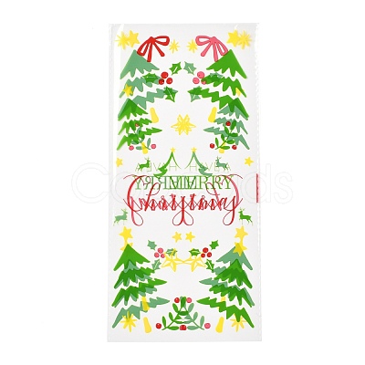Christmas Theme OPP Plastic Storage Bags ABAG-B003-09-1