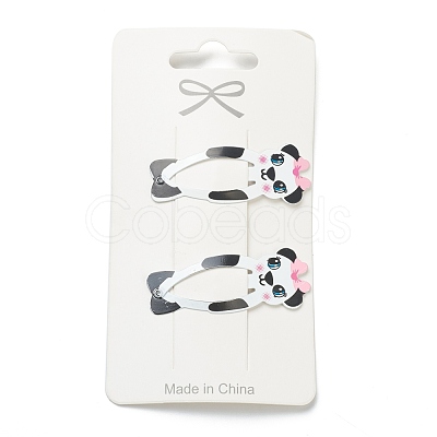 Cute Spray Painted Iron Snap Hair Clips PHAR-L006-A05-1