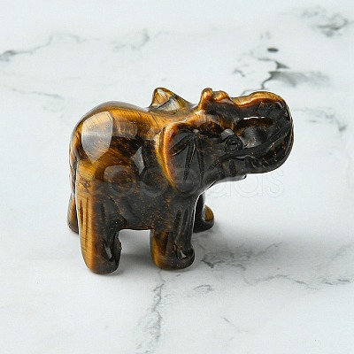 Natural Tiger Eye Home Decorations DJEW-YW0001-04A-1