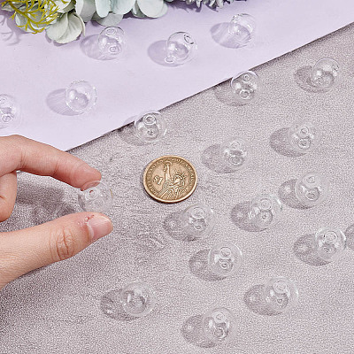 30Pcs Handmade Two Holes Blown Glass Globe Beads GLAA-GO0001-12A-1