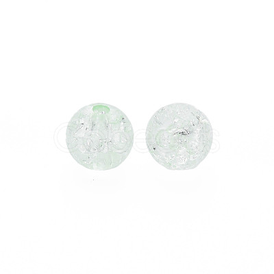 Transparent Crackle Acrylic Beads MACR-S373-66-N03-1