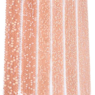 Transparent Glass Beads Strands EGLA-A044-T4mm-MB21-1