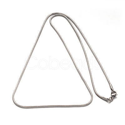 Non-Tarnish 304 Stainless Steel Snake Chain Necklaces NJEW-E122-31A-1
