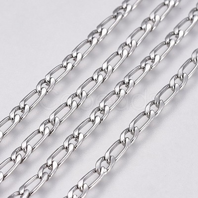 Tarnish Resistant 304 Stainless Steel Figaro Chains CHS-G005-D-01P-1