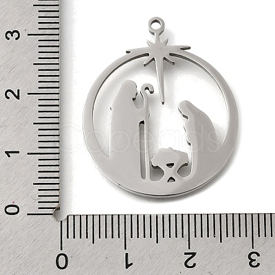 304 Stainless Steel Pendants STAS-S178-04P-1