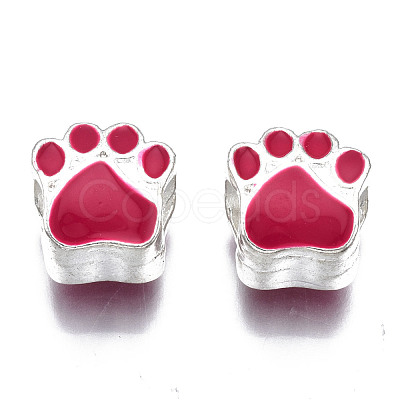 Alloy Enamel European Beads ENAM-N052-24I-1