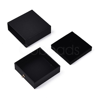 Square Paper Drawer Jewelry Set Box CON-C011-03A-01-1