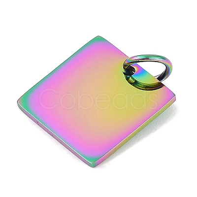304 Stainless Steel Stamping Blank Tag Charms LS-STAS-I311-28RC-1