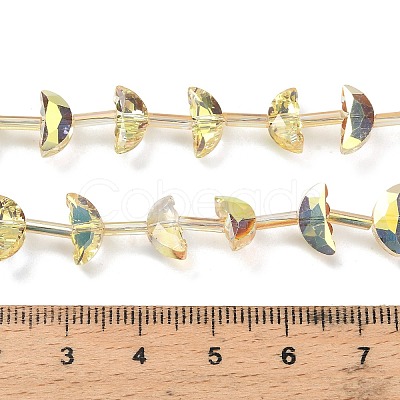 Electroplate Transparent Glass Beads EGLA-H112-05HP-02-1