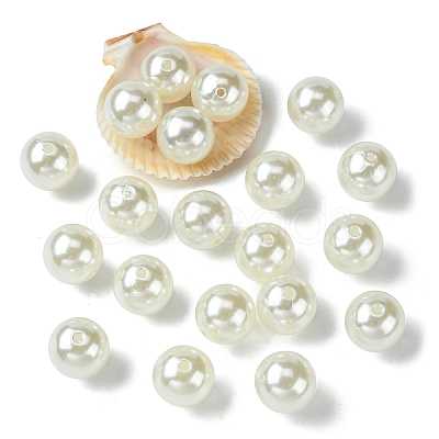 ABS Plastic Imitation Pearl Round Beads MACR-YW0002-18mm-82-1