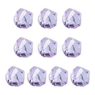 10Pcs Glass Imitation Austrian Crystal Beads GLAA-TADJ0001-11J-1