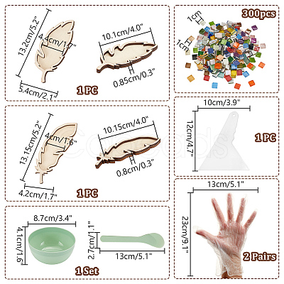 DIY Mosaic Making Kits DIY-GA0007-11-1