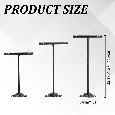 1 Set T Bar Iron Earring Displays Sets EDIS-DR0001-11-1