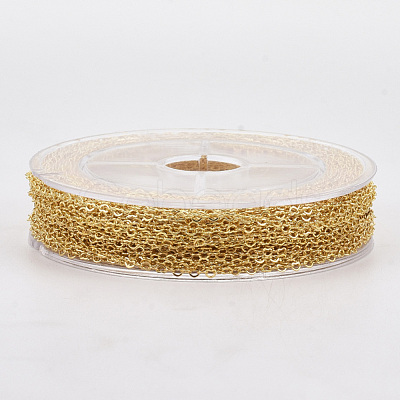Soldered Brass Heart Chains CHC-T008-03G-1