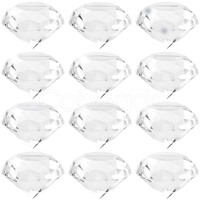 12Pcs Transparent K9 Glass Display Decorations DJEW-SP0001-02-1