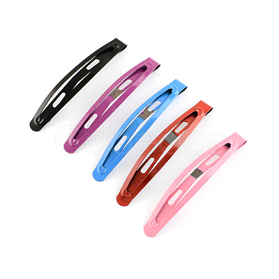 Spray Painted Iron Snap Hair Clip Findings PHAR-R089-02-1