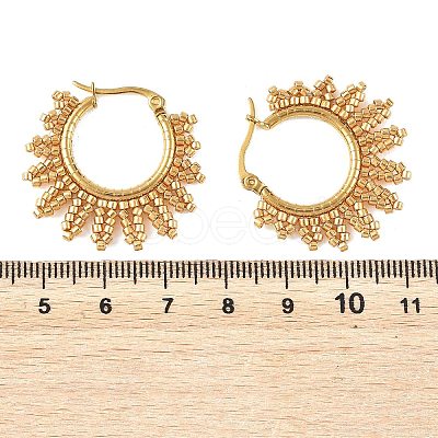 304 Stainless Steel Hoop Earrings EJEW-MZ00753-1